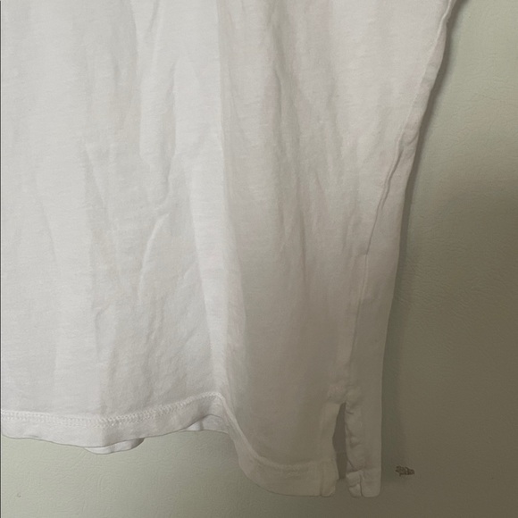 Frame Denim X Small Cotton Le‎ Mid Muscle Crew White Tee - Picture 4 of 6